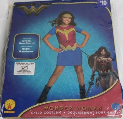 Disfraz de Mujer Maravilla Halloween de Rubies Niños Mediano 8/10 Foto 1 de 4