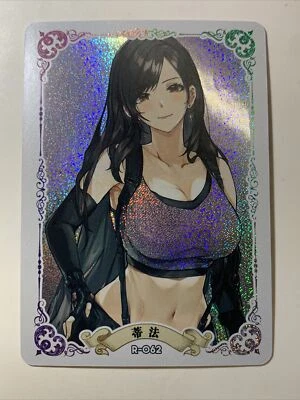 Tifa Lockhart Final Fantasy 7 Sexy ACG Goddess Waifu Card Holo Doujin Anime Girl - Image 1 of 4