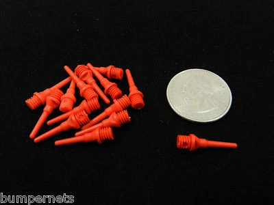 BUMPERNETS 250 Darts Red Soft Tips 2ba Size,Tufflex Super Short, Stubby Extremely Durable