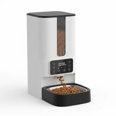 Автоматическая программируемая кормушка Petory 4 л дозатор сухого корма для кошек маленьких собак - Изображение 1 из 4