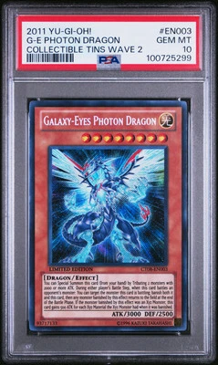 2011 YU-GI-OH! COLLECTIBLE TINS WAVE 2 #EN003 GALAXY-EYES PHOTON DRAGON PSA 10 - Image 1 of 2