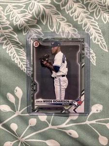 2021 Bowman - Prospects Simeon Woods Richardson #BP-95 Camo Border (RC) - Picture 1 of 2