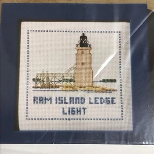Ram Island Ledge Lighthouse Counted Cross Stitch PATTERN ONLY Seguin ME USA New - Picture 1 of 4