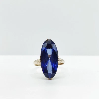 NO TARIFF Jewelry Ring Sapphire Gold Yellow Gold Blue 4109744 - Image 1 of 4