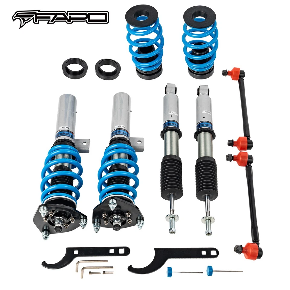 FAPO 16 Damping Coilovers for VW Golf MK5 GTI DTI 2003-2009 MK6 2009-2012 - Image 1 of 4
