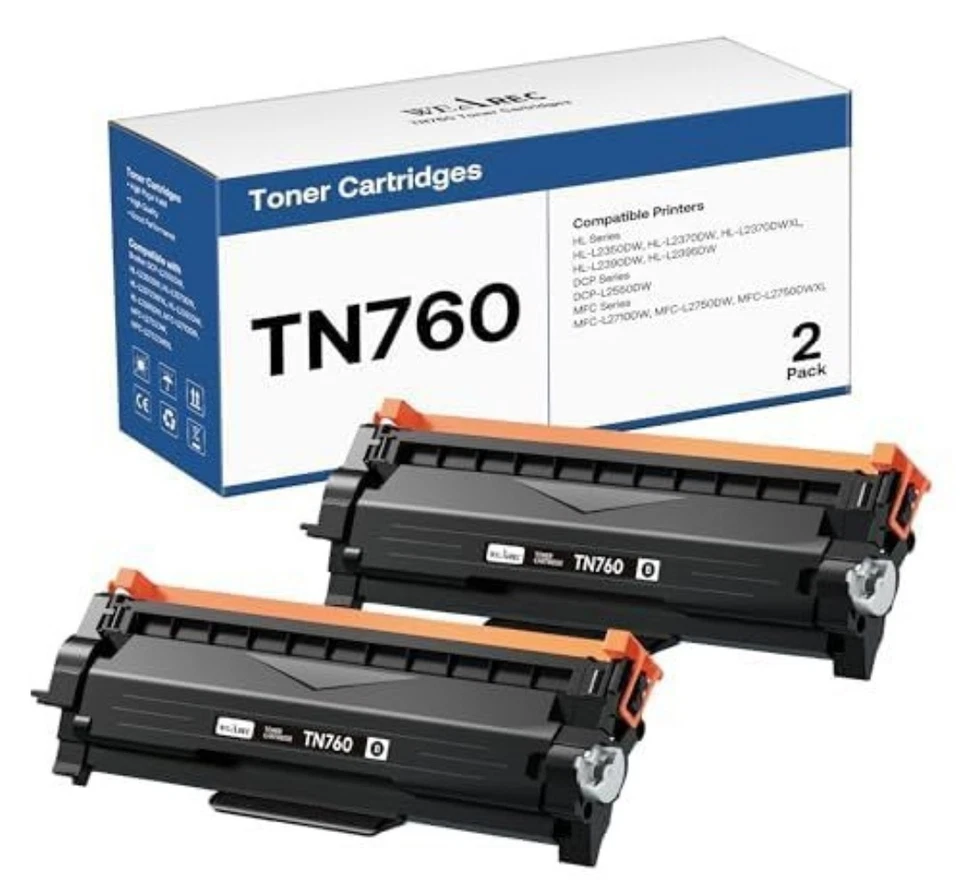 Cartuchos de tóner TN760 de repuesto para tóner Brother TN-730/TN-760 compatible HL Foto 1 de 4