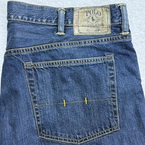 Polo Ralph Lauren Mens Jeans Classic Fit Denim Blue 42T/36 *READ - Picture 1 of 12