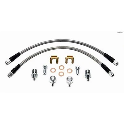 Wilwood 220-11372 Flexline Brake Line Kit, D52 Caliper w/Banjo, 16 In. - Image 1 of 4