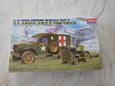 Academy 13403 - 1/72 US Ambulanz und Zugmaschine  ,Militär,WW2,Panzer#1249 - Bild 1 von 2