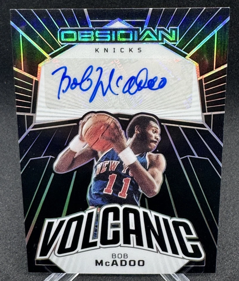 2022-23 Panini Obsidian Bob McAdoo Volcanic Auto /99 Knicks HOF - Image 1 of 2