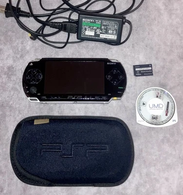 SONY PSP 1001 Console Bundle W/OEM Charger Memory Stick Case Tested Working - Image 1 of 4