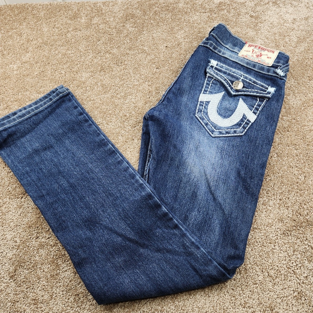 TRUE RELIGION JOEY スーパー フラップ フレア ジーンズ True Religion Brand Jeans Joey Lowrise Flare Super T Jean