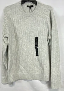 Banana Republic Men Gray Ribbed Sweater Size L - Picture 1 of 5
