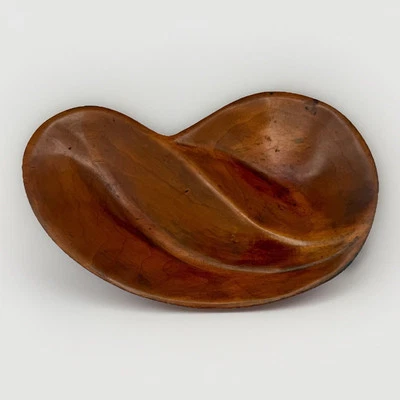 Mid Century Modern Signed David McDonald Hand Carved Wood Freeform Bowl 13.5" - Image 1 of 4
