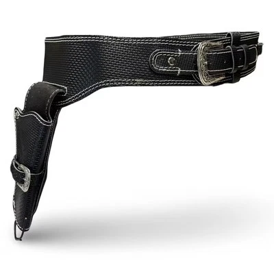Holster Belt Western Holster Real Leather Hand Belt Holster Cowhide Black - Image 1 of 4
