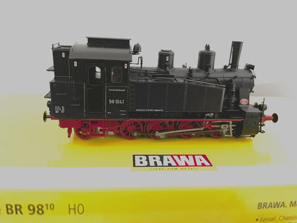 Brawa 40554= BR 98.10 DB Epoche III Tenderlok Dampflok Metall DC DSS wie neu! - Bild 1 von 4
