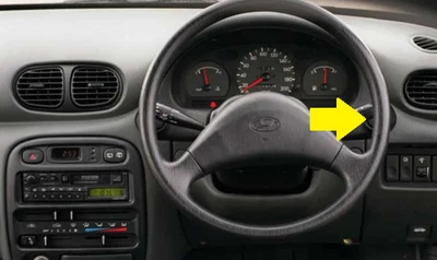 10/1994 a 09/2000 Hyundai X3 Excel - Salpicadero interruptor en blanco moldura interior Foto 1 de 3