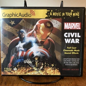 MARVEL COMICS CIVIL WAR AUDIO ADVENTURE BY GRAPHIC AUDIO (6 CD Set) Very Good - Picture 1 of 6
