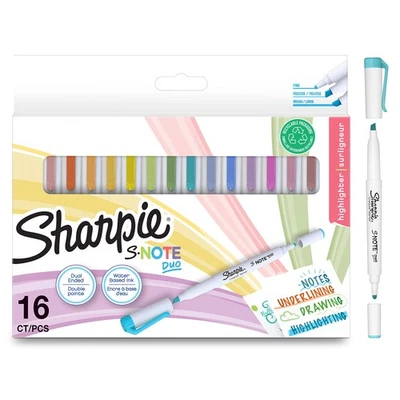 Sharpie S-Note Duo Highlighters   Dual Ended Pastel Creative Markers   Bullet &  - Image 1 of 4