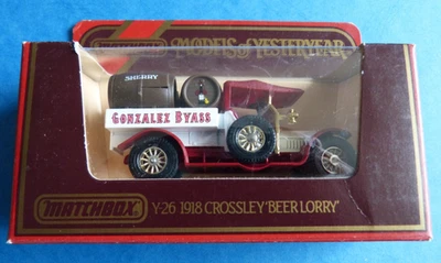 Matchbox Modell Y 26 Crossley Bierwagen Gonzalez Byass Models of Yesterday 1:47 - Bild 1 von 3