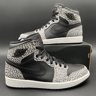 Talla 9 - 2016 Air Jordan1 Retro Alto 'Black Elephant' Ds 839115-013 Og All Foto 1 de 4