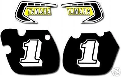 KIT CALCOMANÍAS CUBIERTA LATERAL TANQUE GASOLINA YAMAHA 1981-1982 YZ60 Foto 1 de 1