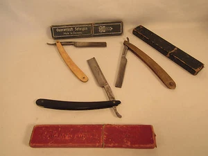3 Vintage Straight Razors Solingen Germany Bengall & Sheffield - Picture 1 of 9