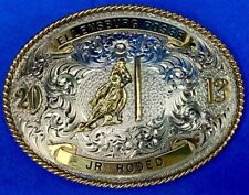 2013 Jr Rodeo Champion Award Trophy Montana Silversmiths 40 year belt buckle