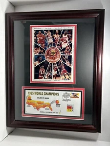 Houston Rockets 1995 World Champions Framed Poster 20”x16” - Picture 1 of 10