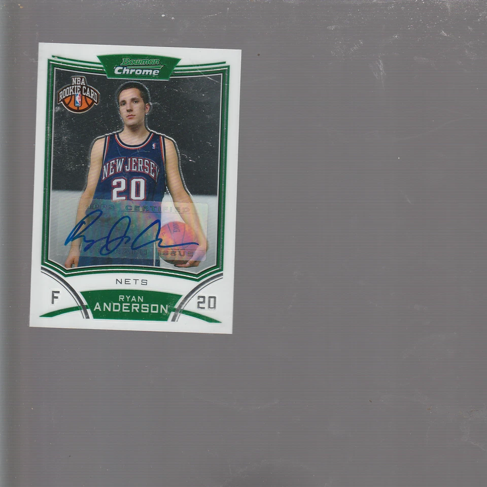 2008-09 Bowman CHROME  Ryan Anderson Rookie Auto RC NETS - Image 1 of 1