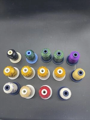 Robison-Anton Assorted Colors  SS Rayon 1100 Yds Embroidery Thread Lot Of 12 New - Image 1 of 4