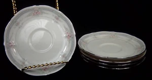 Noritake Rothschild Saucer Plates Set of 5 Saucers Floral 6" Baroque 7293 - Picture 1 of 6