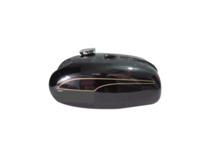 Triumph Tr25 BSA B25 B50 Black Painted Fuel Tank (Reproduction) With Fuel Cap - Picture 1 of 5