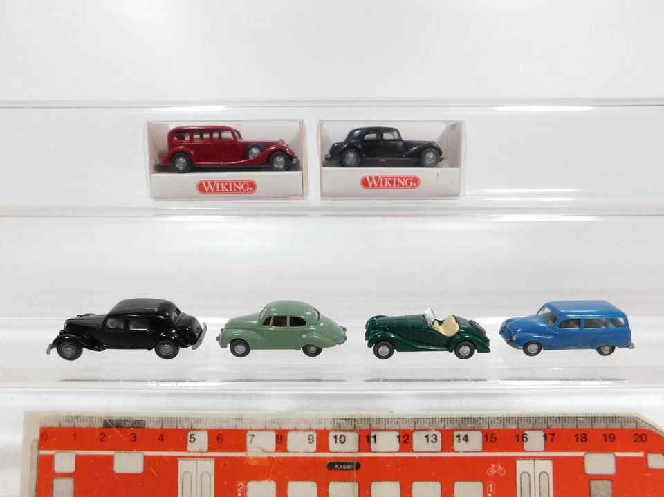6X Wiking H0 1:87 Oldtimer: 825 Horch + Citroen + BMW 328 + DKW, Mint #CG376-0,5 - Immagine 1 di 4