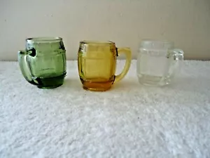 Set 3 porta stuzzicadenti vintage a forma di botte in vetro "BELLISSIMO SET " - Foto 1 di 11