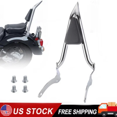 Respaldo desmontable cromado barra Sissy para Yamaha V-Star XVS 1100 Classic 00-2011 Foto 1 de 4
