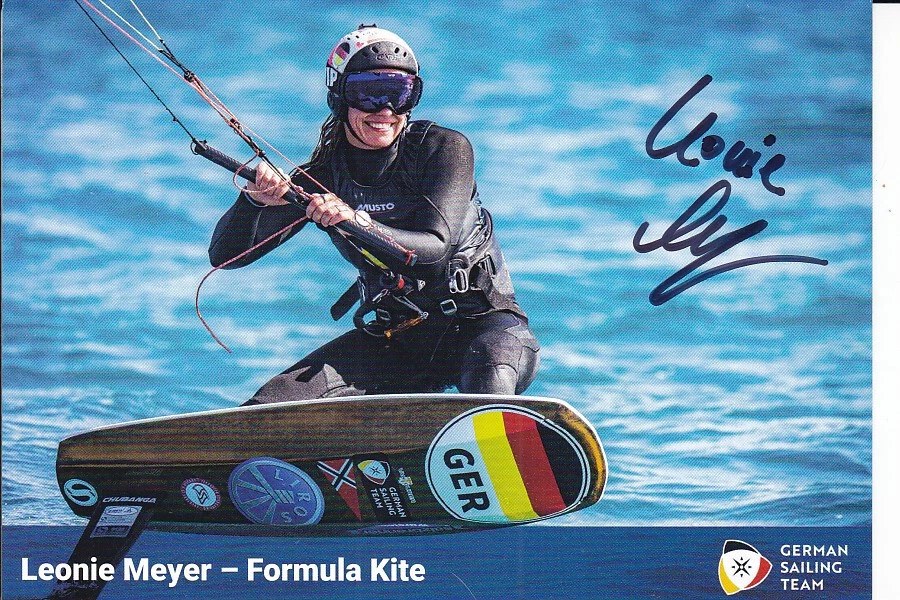 Leonie MEYER - Deutschland, Bronze EM 2014 Segeln, Original-Autogramm! - Bild 1 von 1