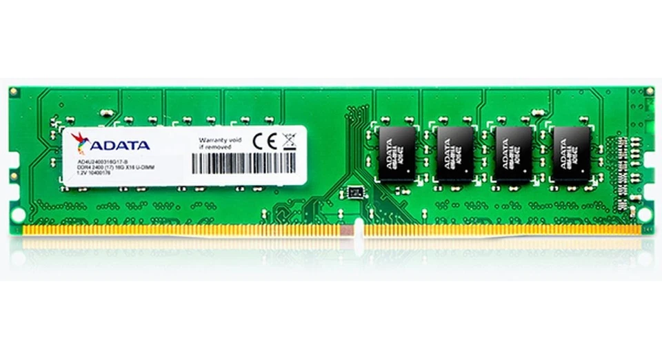 Adata DDR4 4GB U-DIMM AD4U2666J4G19-R Memory RAM 288-pin 2666MHz up to 21.3GB/s - Image 1 of 1