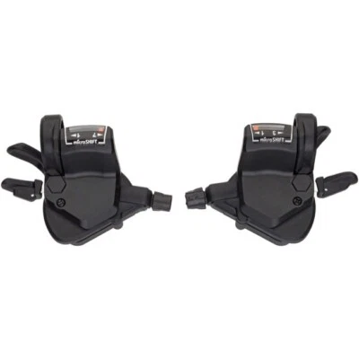 NEW microSHIFT Mezzo Thumb-Tap Shifter Set 7-Speed Triple Optical Gear Indicator - Image 1 of 2