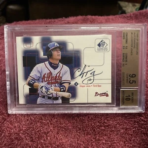 1999 Upper Deck Chipper Jones SP Signature #CJ Autogramm BGS 9,5 EDELSTEIN NEUWERTIG AUTO 10 - Bild 1 von 2