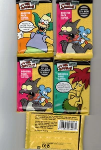 5 packs-The Simpsons Trading Card Game Booster Pack CCG TCG Factory Sealed! - Picture 1 of 1