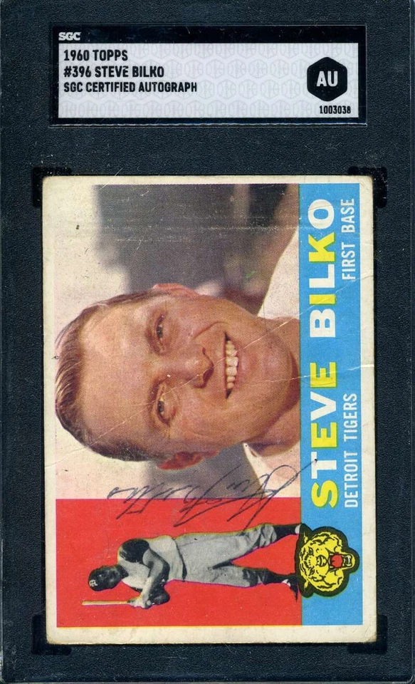 Steve Bilko SGC Signed 1960 Topps Autograph - Image 1 of 1