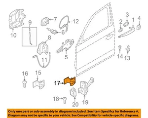 BMW OEM 12-24 228i Gran Coupe Front Door Lock Hardware-Lower Hinge 41517284536 - Picture 1 of 2