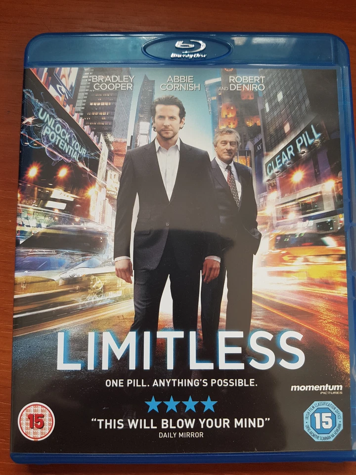 LIMITLESS BLU RAY - REGION B BRADLEY COOPER, ROBERT DE NIRO FREE POST - image 1 of 1