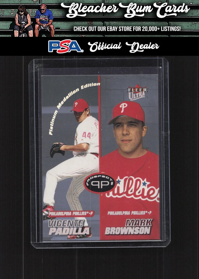 Ultra 250P Vicente Padilla 2001/Mark Brownson medallón de platino #/50 Foto 1 de 2