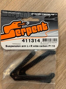 Serpent 411314 Suspension Arm L+R wide Carbon F110 - Picture 1 of 1