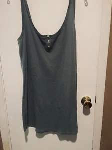 Camiseta sin mangas térmica Henley de Victorias Secret XLarge XL verde oliva - Imagen 1 de 6