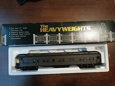 MDK K-4403 UNLETTERED   HEAVYWEIGHT PASSENGER OBSERVATION  NEW SEALED O SCALE - Image 1 of 2