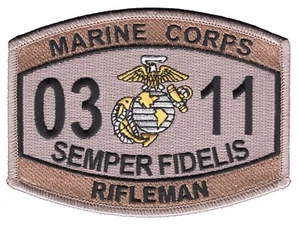 0311 Rifleman MOS Patch Desert - Bild 1 von 1