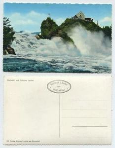 65945 - Rheinfall und Schloss Laufen - alte Ansichtskarte - Picture 1 of 1